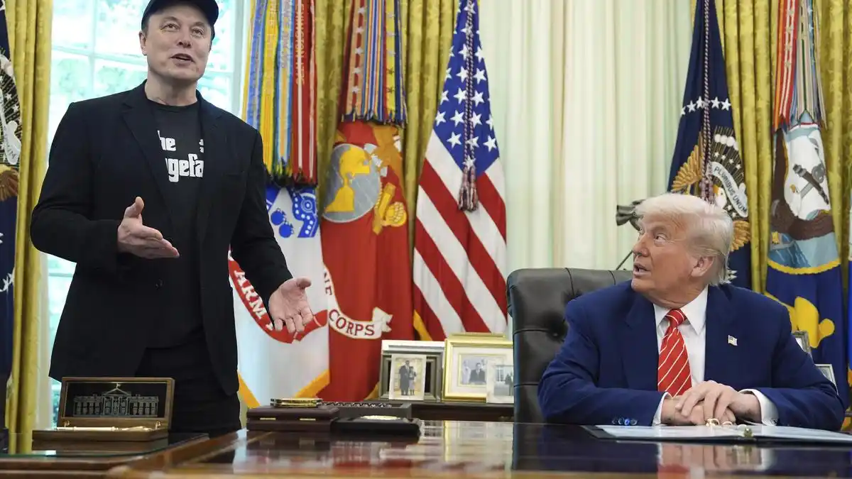 Image from The Hindu News: Elon Musk blasted U.S. President Donald Trump's “big, beautiful bill" ...