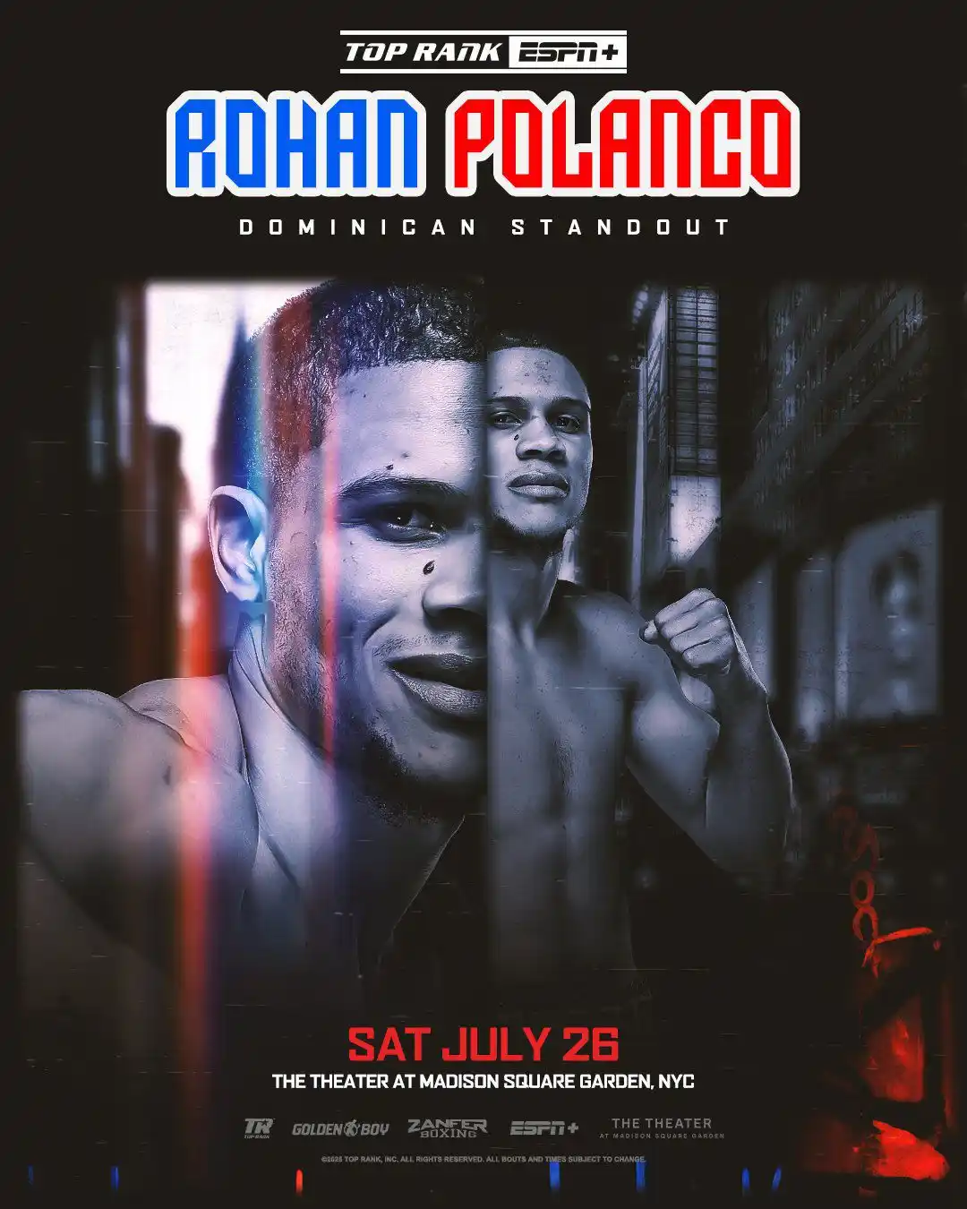 Image from Top Rank Boxing: NYC, EL RAYO IS BACK 🇩🇴 Rohan Polanco joins our <a class="text-blue...