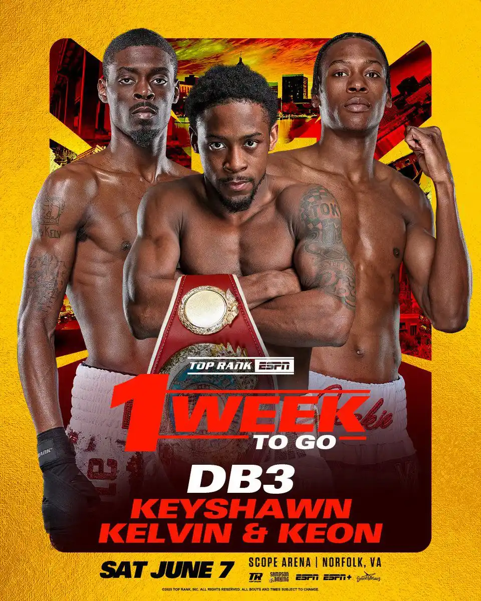 Image from Top Rank Boxing: One week away from their Seven Cities takeover 🔥 <a class="text-blue...