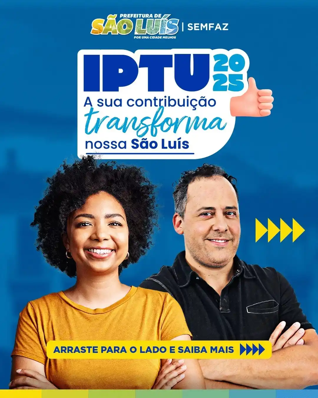 Image from Prefeitura de São Luís: *📢 Atenção, contribuintes de São Luís!* Já está disponível o IPTU 20...