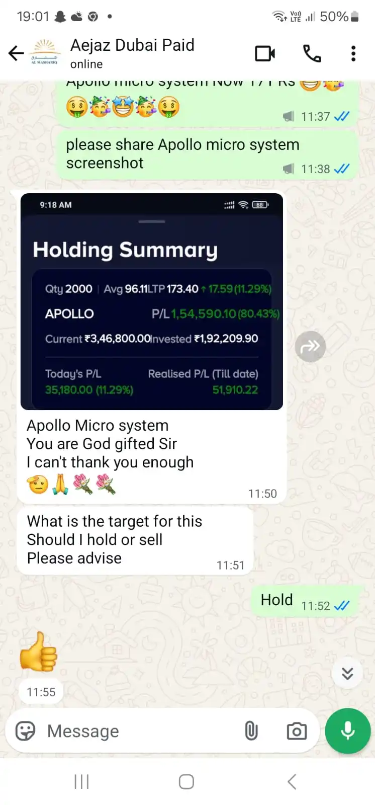 Image from Multibaggerstock.in: 🌍 4 Years of Trust — Straight from Dubai! 🇦🇪 📈 Real Client. Real R...