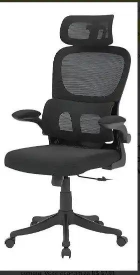 Image from Caça Preço Do Rocha !: Cadeira de Escritório Ergonômica B500 Luvinco | Cor Preto | Suporte Lo...