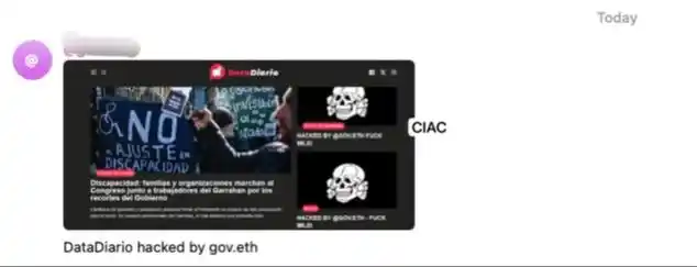 Image from CIAC = Canal de inteligencia de amenazas compartidas: 🚨CIAC Alerta: 🚨🇦🇷 El <a class="text-blue-500 hover:underline curso...