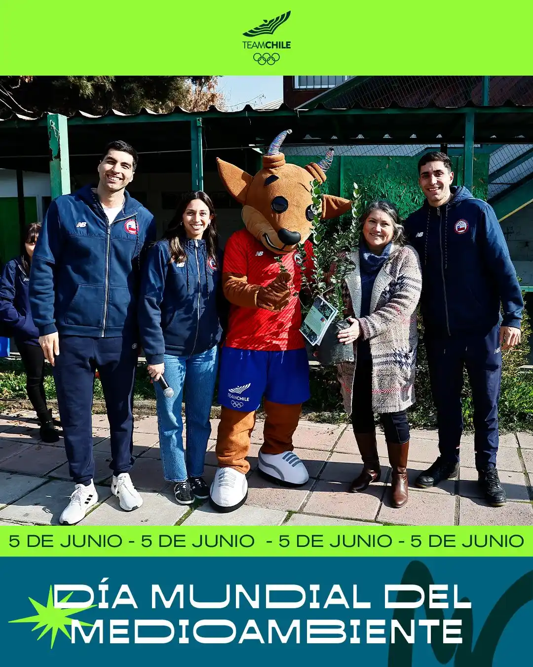 Image from Team Chile 🇨🇱 : ¡COMPROMETIDOS CON EL PLANETA! 🌏🌳♻️💦 Hoy celebramos 🥳 el Día Mund...