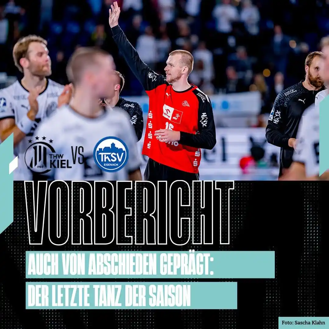 Image from THW Kiel Handball: Der letzte Tanz der Saison, der letzte schwarz-weiße Tanz von Linus Ku...