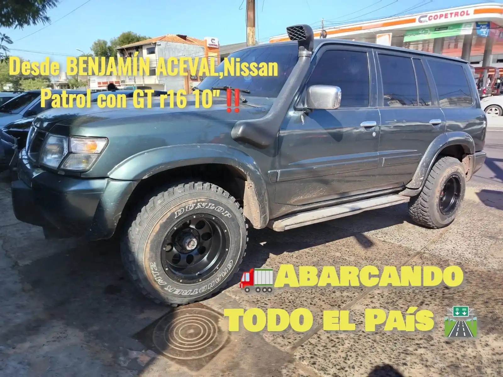 Image from Tienda Online Llantas: 🤩Desde BENJAMÍN ACEVAL, Nissan Patrol con zapatitos nuevos 16 6x139 1...