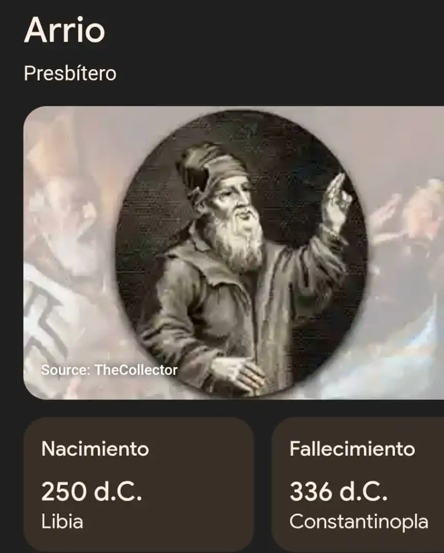 Image from ⚜️TEOLOGÍA Y BIBLIA ⚜️: El arrianismo es una doctrina teológica cristiana del siglo IV, desarr...