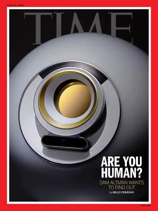 Image from Fintech con Chris: El Orb en la portada de la revista TIME....