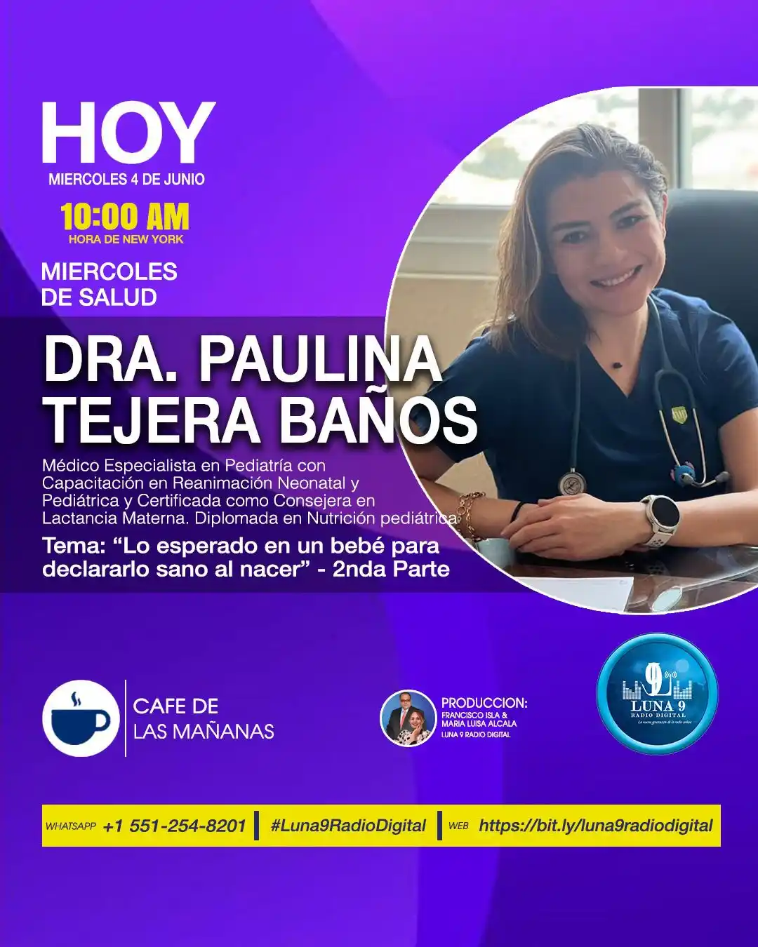 Image from Luna 9 Radio Digital: (((🔵))) ¡En vivo contigo! Participa con tus preguntas o envíanos tu a...
