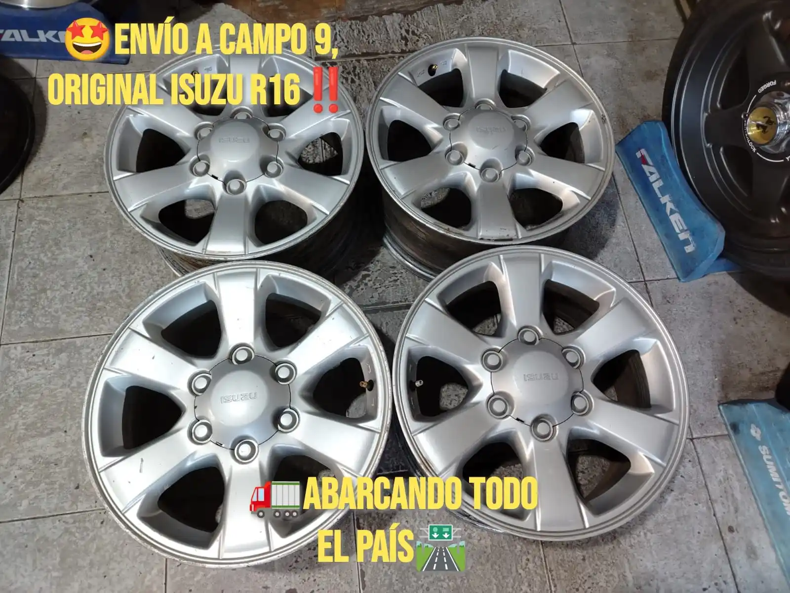 Image from Tienda Online Llantas: 🤩Envío a CAMPO 9, Original Isuzu 16 6x139 impecables‼️ 😎Otro cliente...