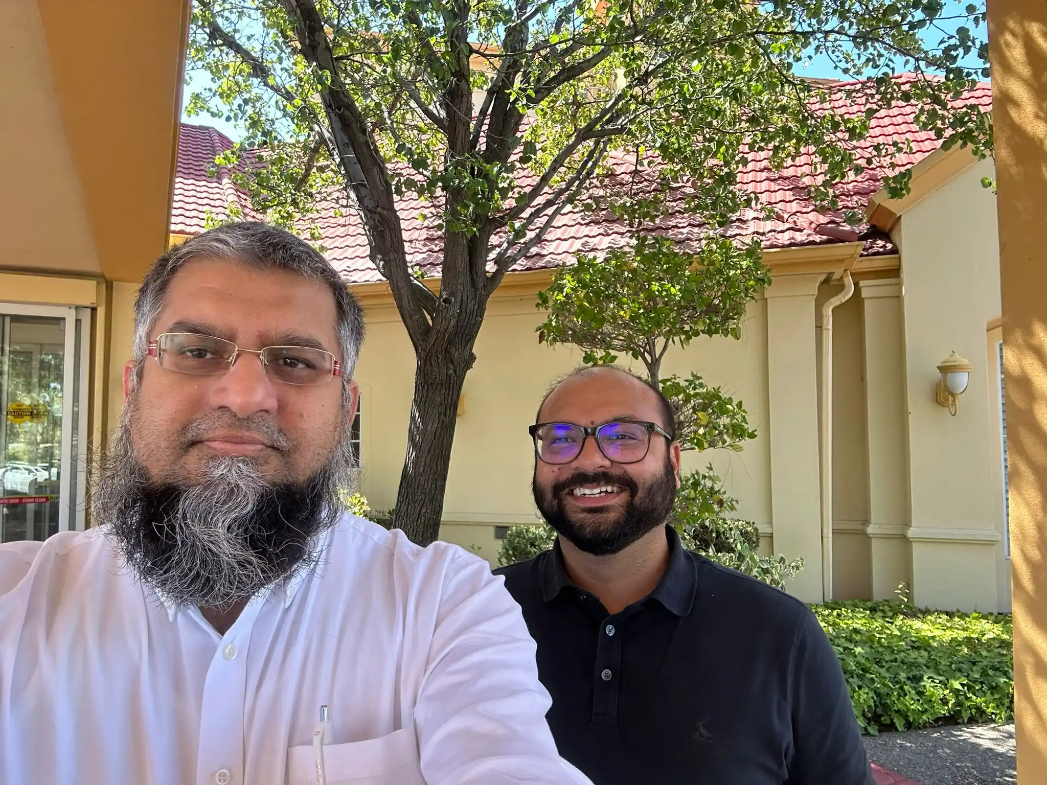 Image from Zeeshan Usmani: Had an amazing afternoon catching up with my good friend Hamza Farooq ...