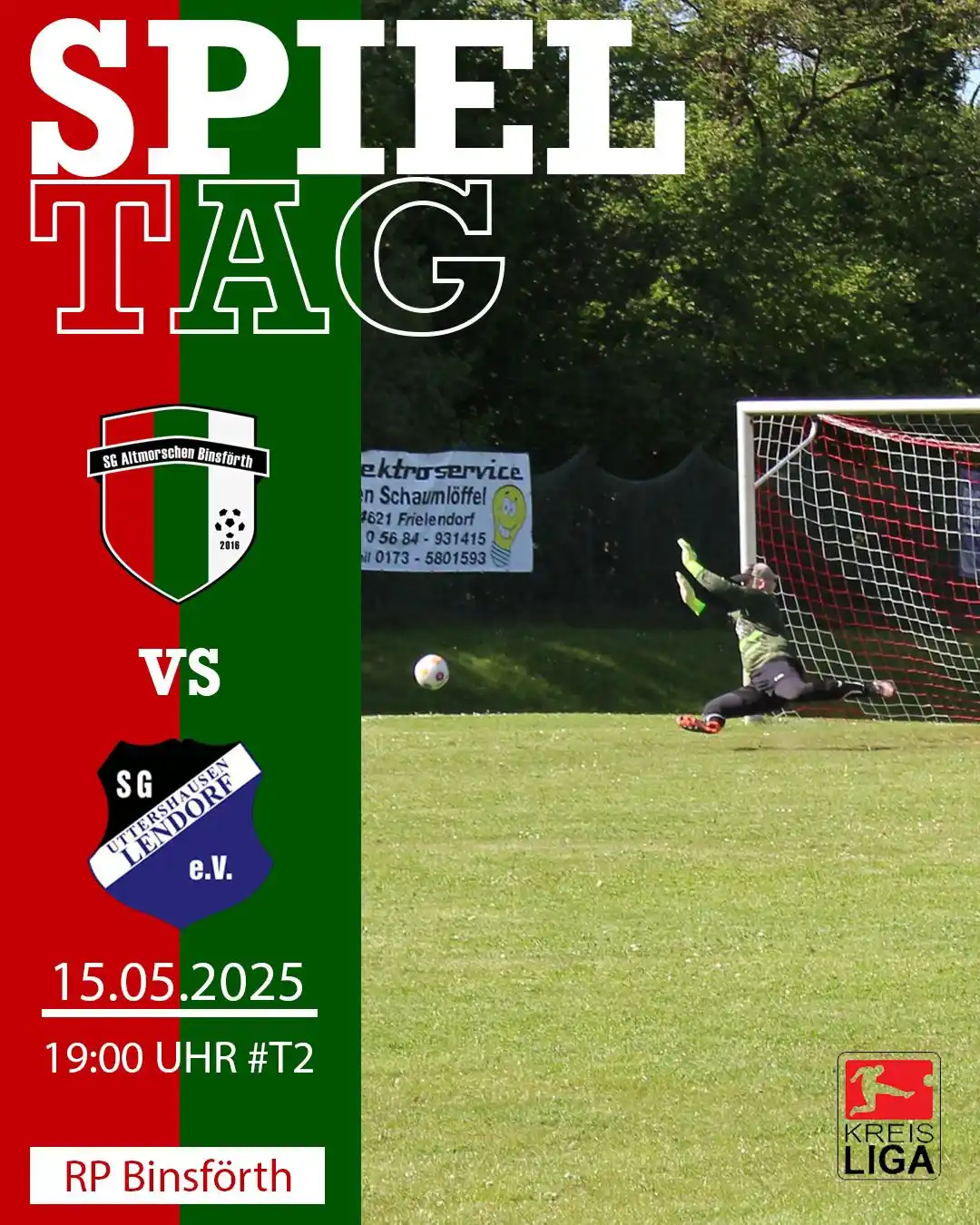 Image from SG Altmorschen/Binsförth: 🟢🔴 *Heimspiel für unsere II. Mannschaft am Donnerstag* 🔴🟢 🆚 SG U...