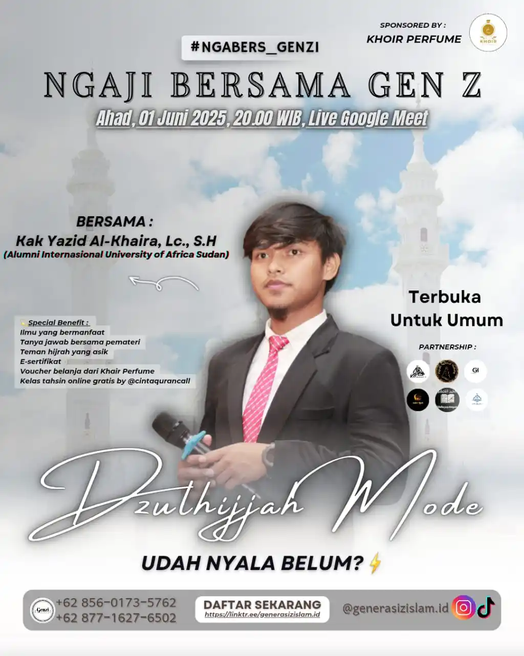 Image from Sahabat Akhiratmu || Nemenin Hijrahmu: *[ https://linktr.ee/generasizislam.id ]*  *"NGAJI BERSAMA GEN Z"* Ass...