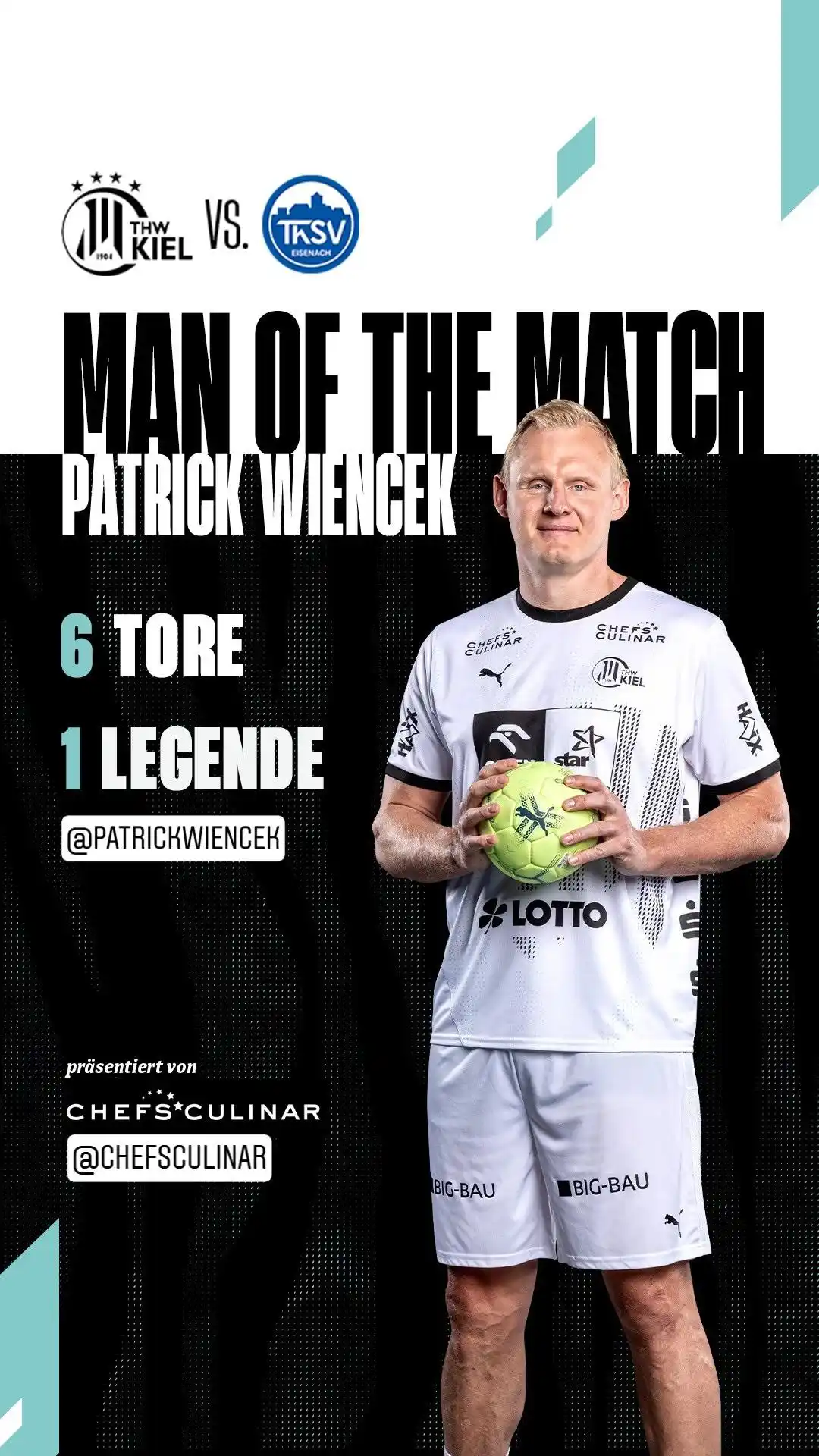 Image from THW Kiel Handball: Ihr habt abgestimmt: Euer Man of the Match! 🔥 <a class="text-blue-50...