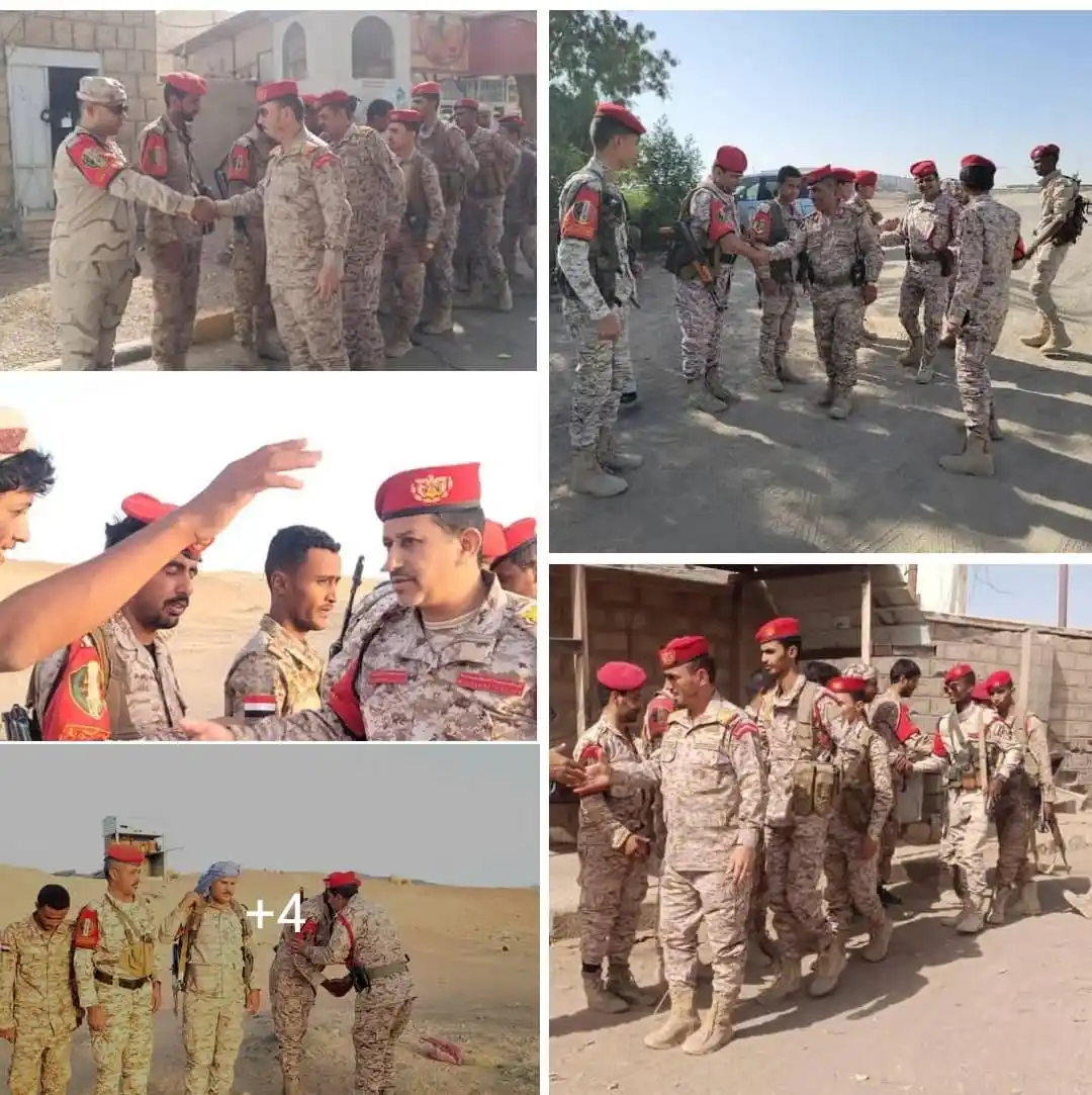 Image from الشرطة العسكرية برس Military Police Press" ☀️: قيادة الشرطة العسكرية بمأرب تُعايد المرابطين في ميادين الشرف بعيد الأض...