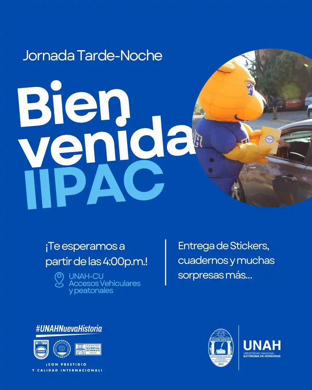 Image from UNAH | Universidad Nacional Autónoma de Honduras: ✨ ¡La UNAH te da la bienvenida al II PAC en la jornada tarde-noche! �...