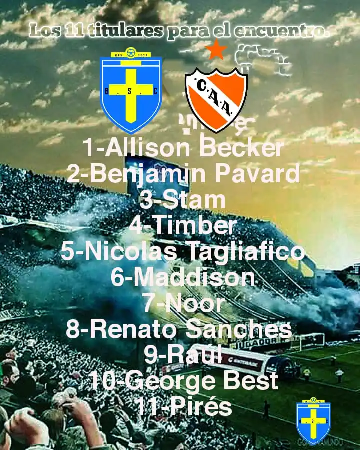 Image from ๐๐ข๐๐ ๐ฆ๐ฃ๐ข๐ฅ๐ง๐๐ก๐ ๐๐๐จ๐.: Los 11 titulares para el segundo encuentro. ๐ Vs. Avellaneda F.C <a c...