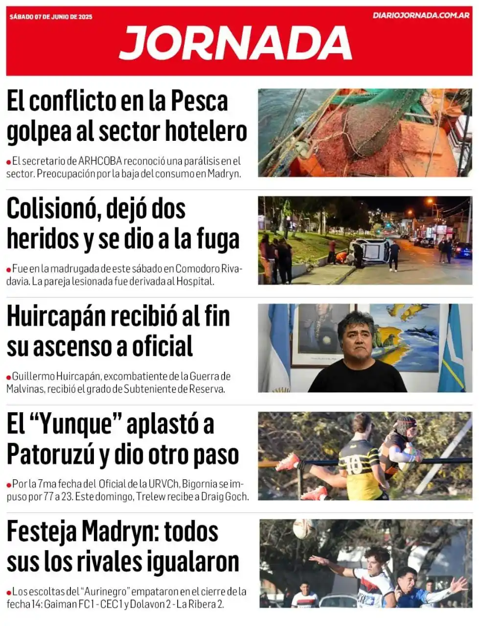 Image from Diario Jornada: • *Madryn/ El conflicto en la Pesca golpea al sector hotelero* 🔗 http...
