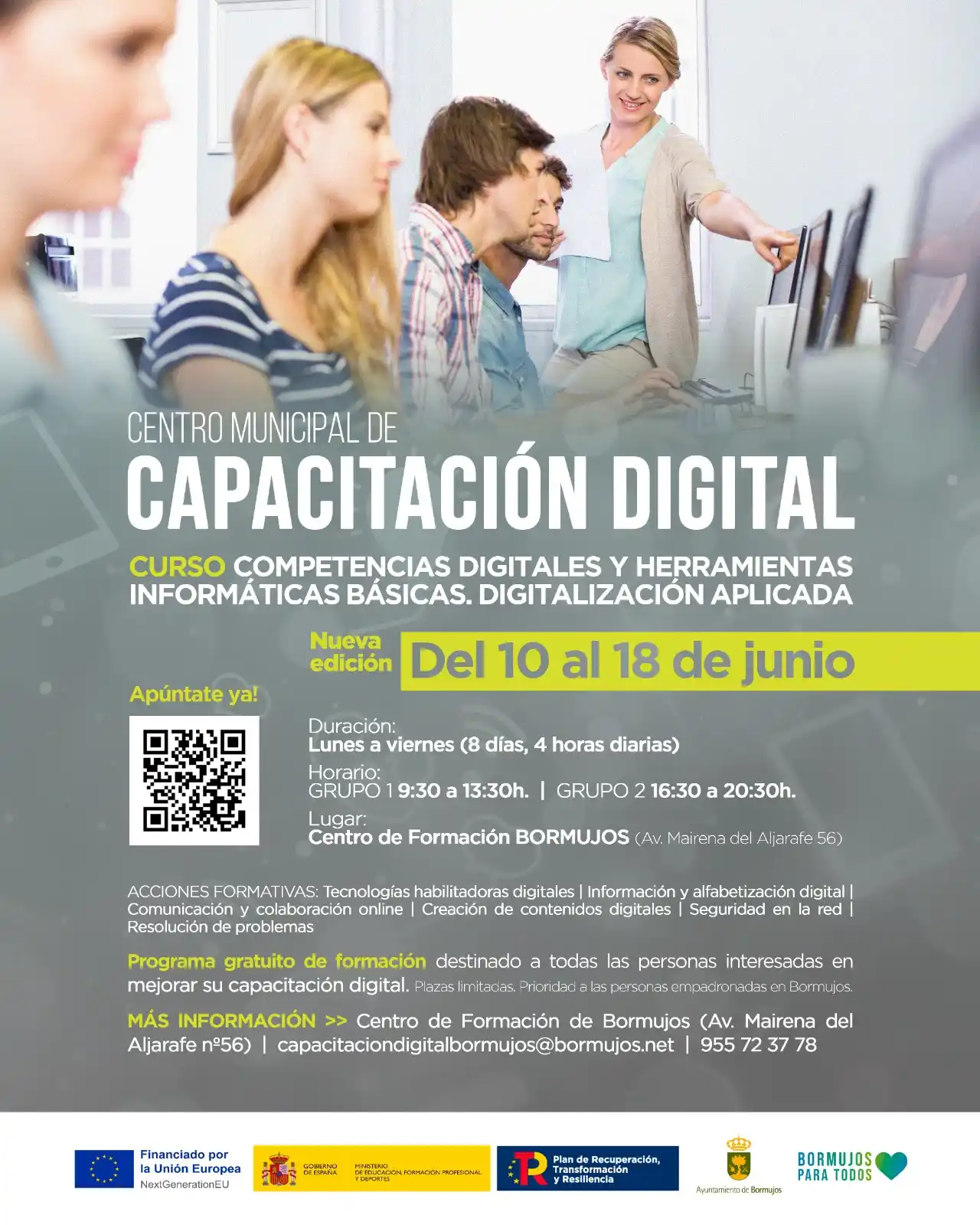Image from Ayuntamiento de Bormujos: ‼️Nuevo curso dentro del Centro Municipal de Capacitación Digital‼️. C...