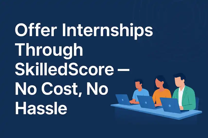 Image from Zeeshan Usmani: 💼 Offer Internships Through SkilledScore — No Cost, No Hassle 🚀 We...