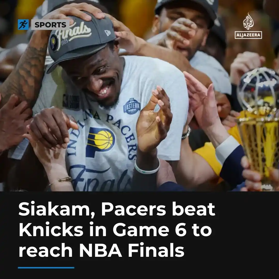 Image from Al Jazeera English : Pascal Siakam starred for Indiana against New York Knicks as the Pacer...