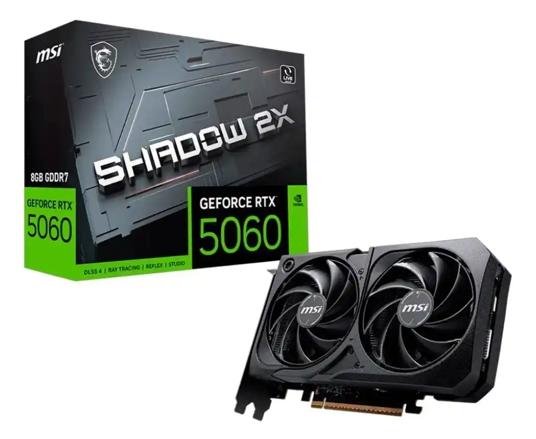 Image from Caça Preço Do Rocha !: 🆘 Placa De Vídeo Msi Rtx 5060 8gb Gddr7 128 Bits Shadow 2x Oc 💵R$ 2...