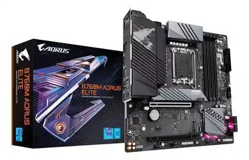 Image from Caça Preço Do Rocha !: 🆘 Placa Mãe Gigabyte Intel 1700 B760m Aorus Elite 4x Ddr5 Matx Cor Pr...