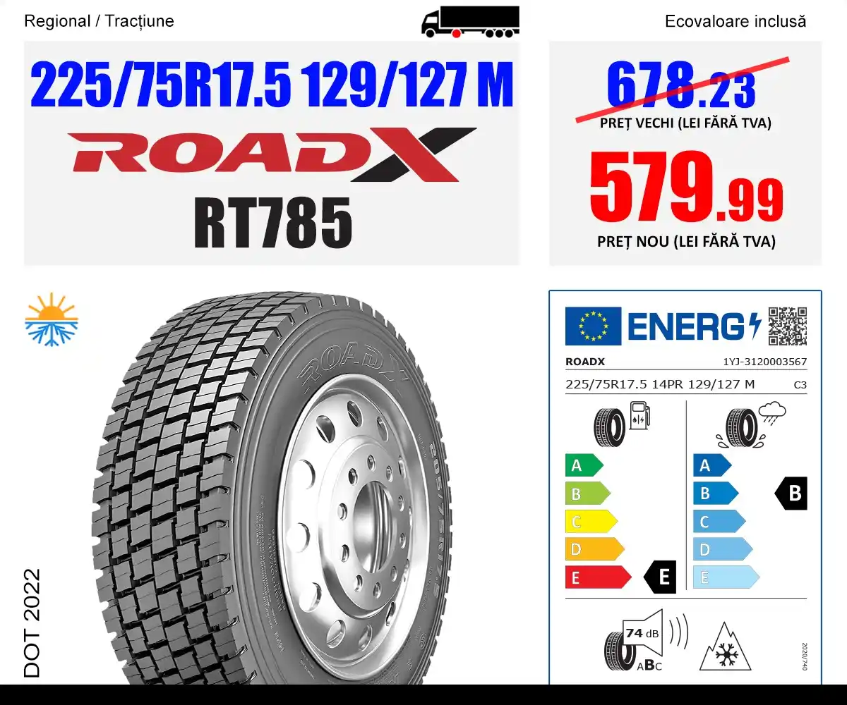 Image from ALCAR Wheelbase Romania: *Prețuri excelente la anvelope de camion ROADX din stocul local* Valab...