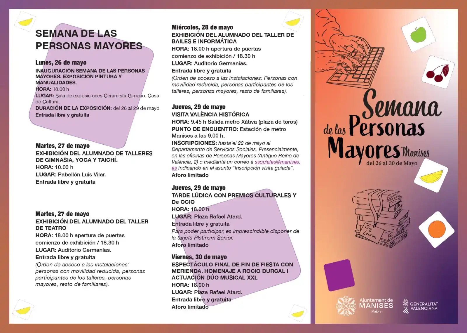 Image from Ajuntament de Manises: *SEMANA DE LAS PERSONAS MAYORES*👴🏻👵🏻 🎭Esta tarde Exhibición del t...