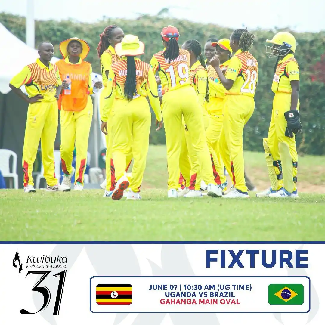 Image from Uganda Cricket Association: The Victoria Pearls take on Brazil-W in their 4th game at the <a class...