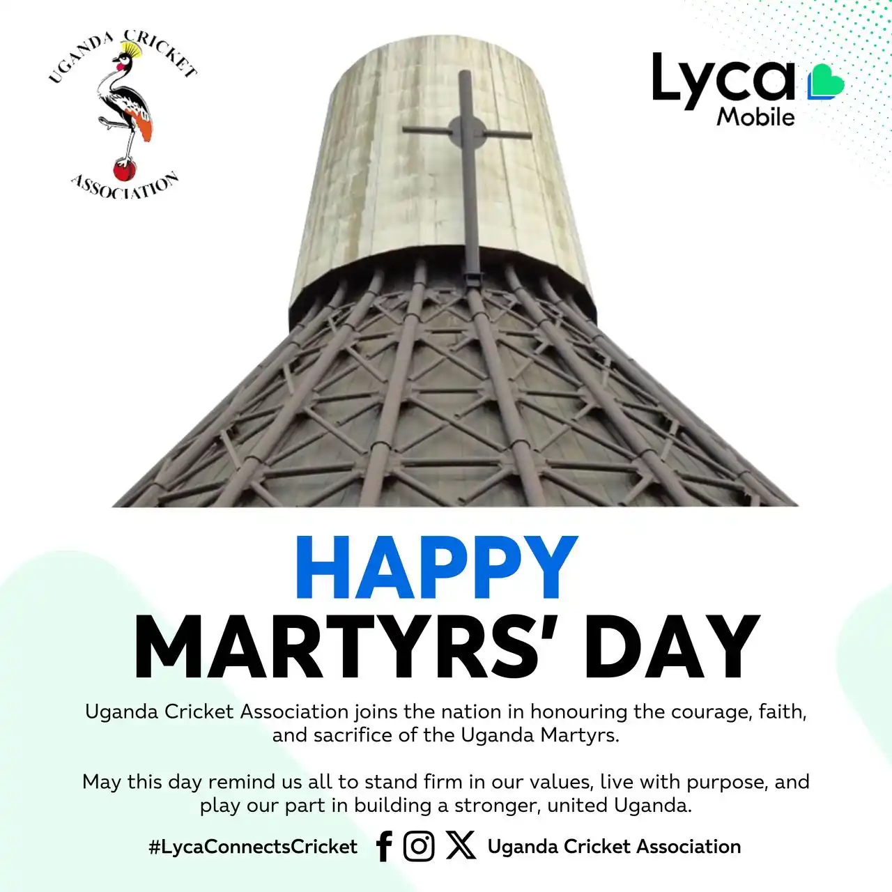 Image from Uganda Cricket Association: Today, we celebrate the faith and courage of the Uganda Martyrs — a le...