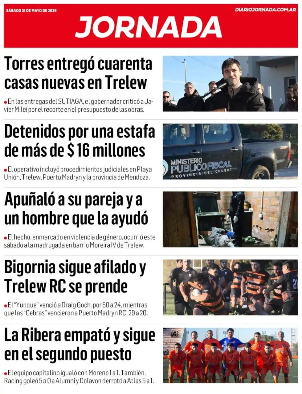 Image from Diario Jornada: • *Torres entregó casas/ “La respuesta de Nación es que no hay plata, ...