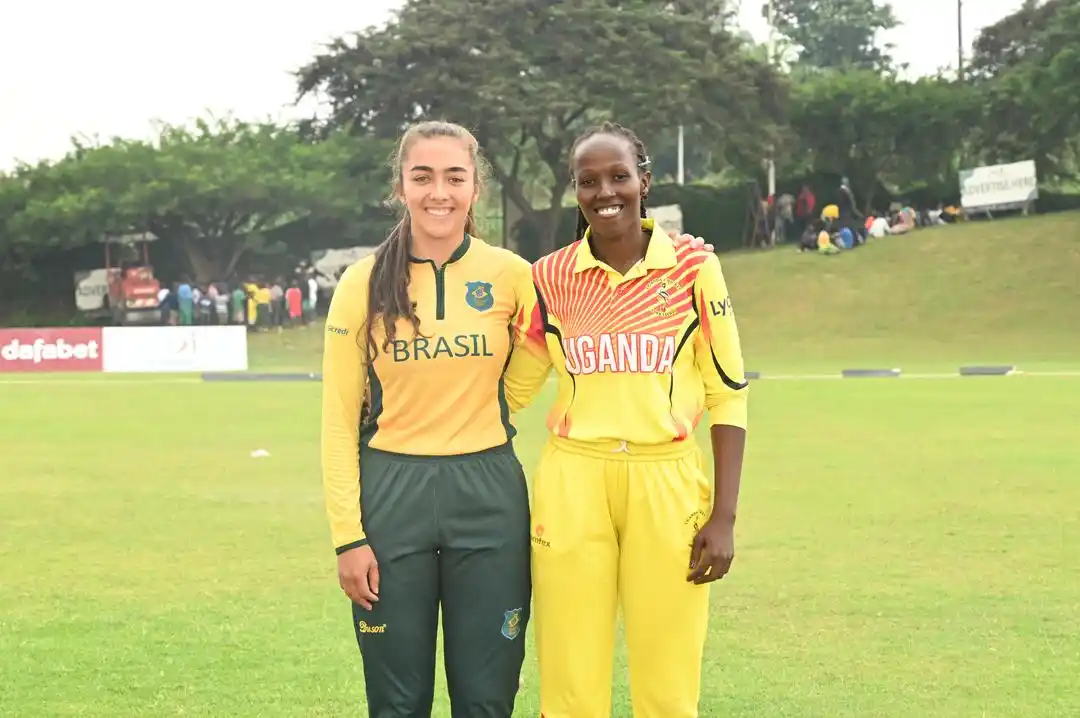Image from Uganda Cricket Association: Toss update! Uganda-W opts to bowl against Brazil-W. Watch the liv...