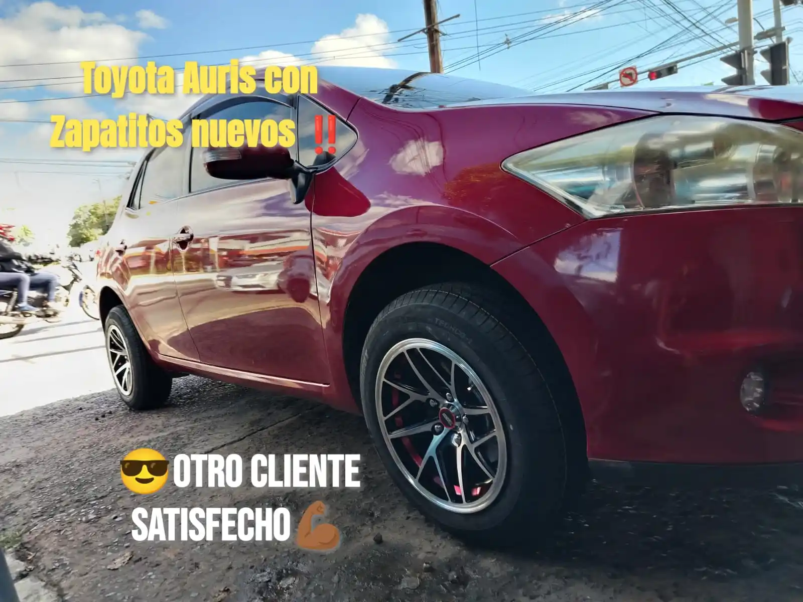 Image from Tienda Online Llantas: 🤩Toyota Auris con zapatitos nuevos 15 5x114 y Sunset 195/65 r15‼️ 😎O...