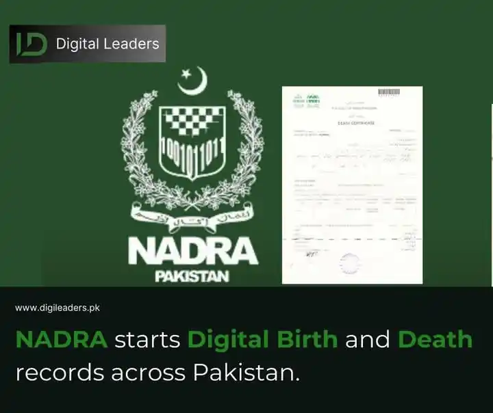 Image from Digital Leaders: Under the Udaan Pakistan initiative, NADRA is rolling out digital birt...
