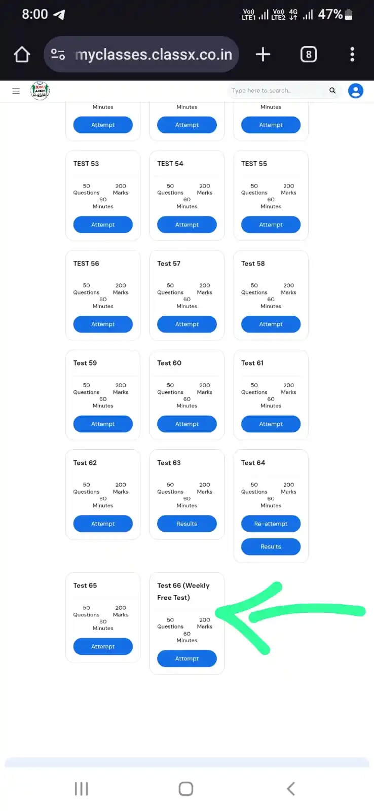 Image from SONU ARMY CLASSES 🇮🇳: WEEKLY FREE TEST 66 is Live ✅ Test देना न भूलें – It's absolutely FREE...