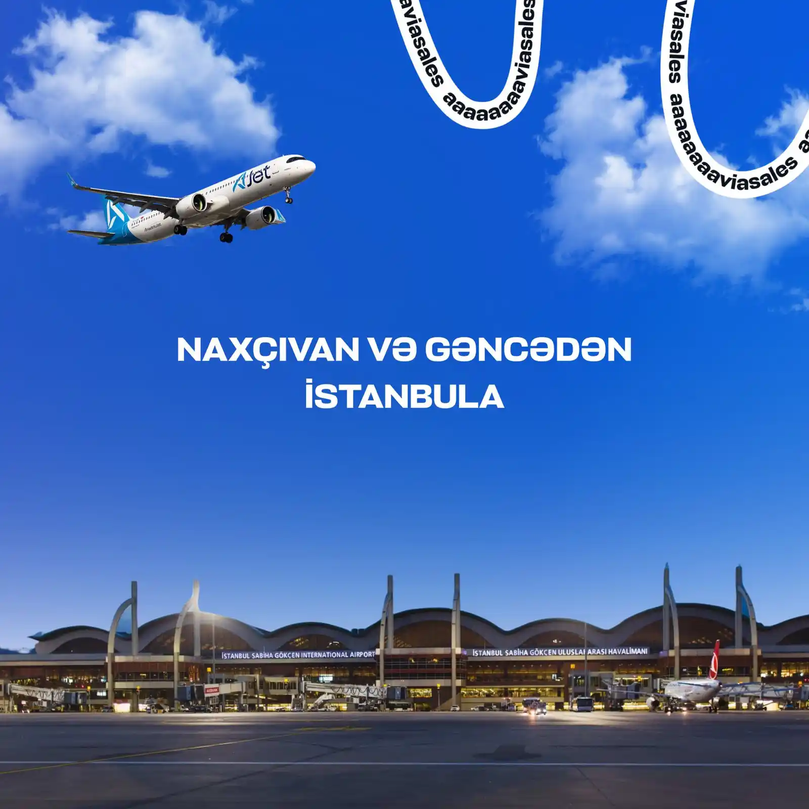 Image from Aaaaaviasales.az: 🔥 3 iyun tarixindən etibarən Naxçıvan və Gəncədən Sabiha Gökçen hava ...