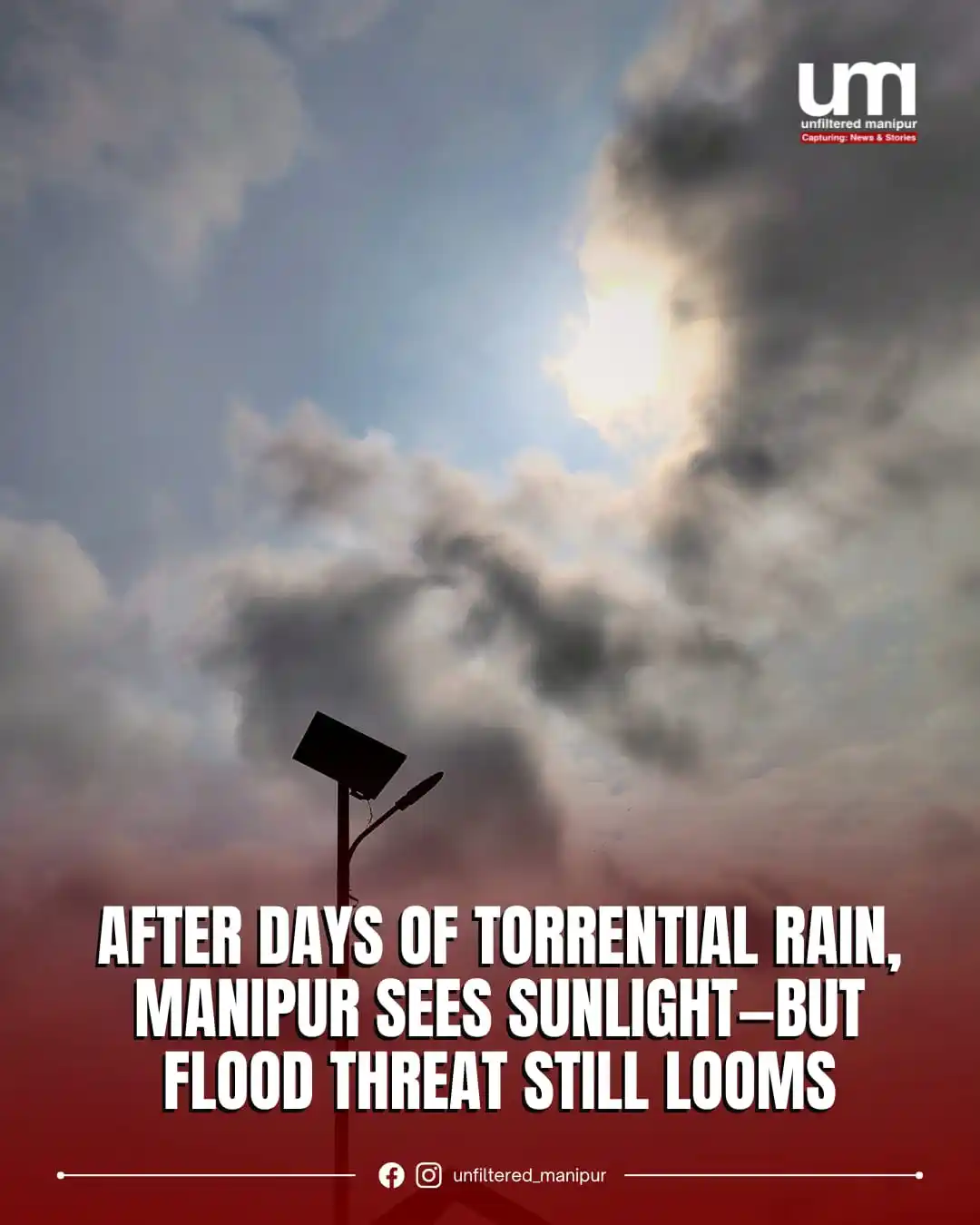 Image from Unfiltered Manipur: After days of relentless rainfall, the sun finally breaks through in M...