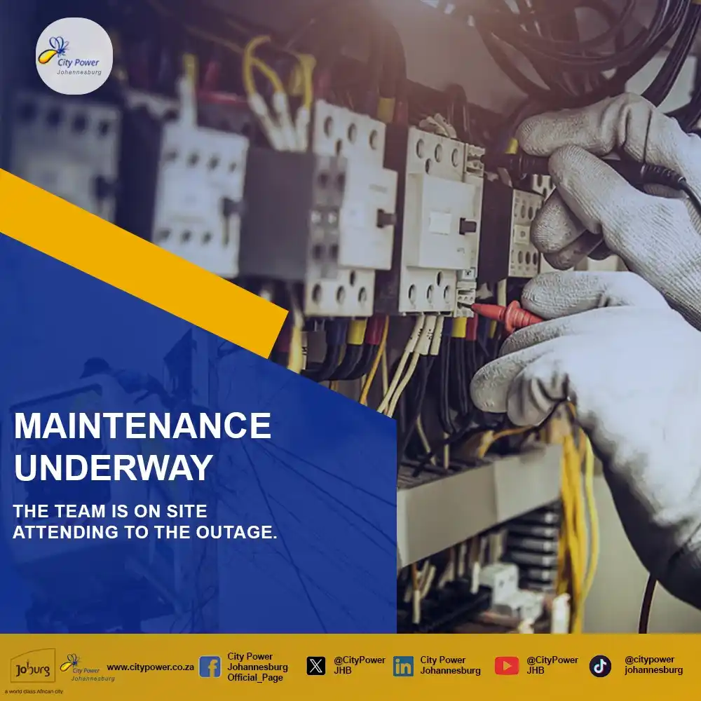 Image from Alexandra SDC Outage Updates: *Alexandra SDC Outage Update*  Date: 28 May 2025  Time: 12:15  *Planne...