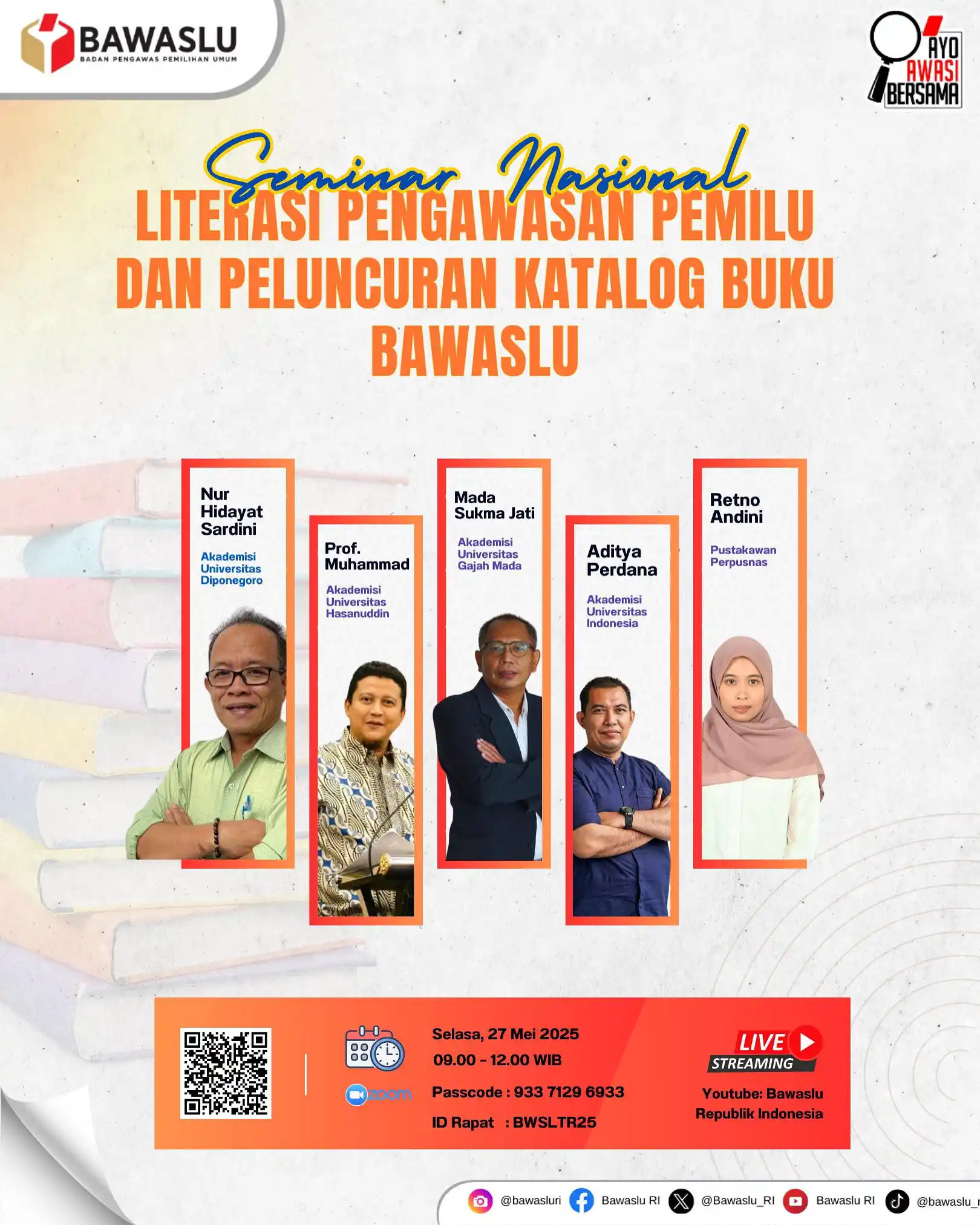 Image from Bawaslu RI: Apa jadinya demokrasi tanpa literasi? Bagaimana kita bisa awasi pemilu...