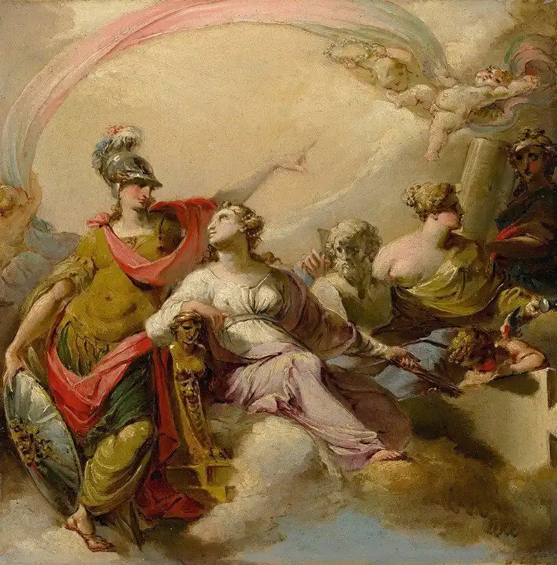 Image from Samurái de Occidente: 💫 Atenea defiende a las Musas, porque ninguna civilización perdura si...