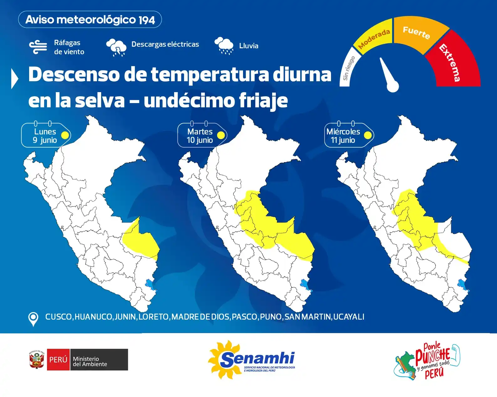 Image from Senamhi Perú: 📢<a class="text-blue-500 hover:underline cursor-pointer" href="/hasht...
