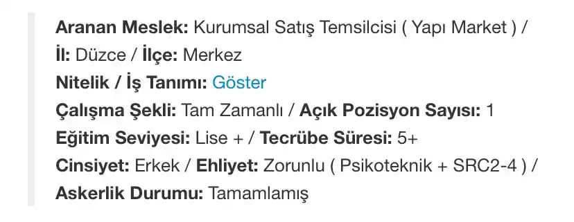İŞKUR ÖZEL İSTİHDAM BÜROSU  * KARİYER MERKEZİ * isebasla.com post