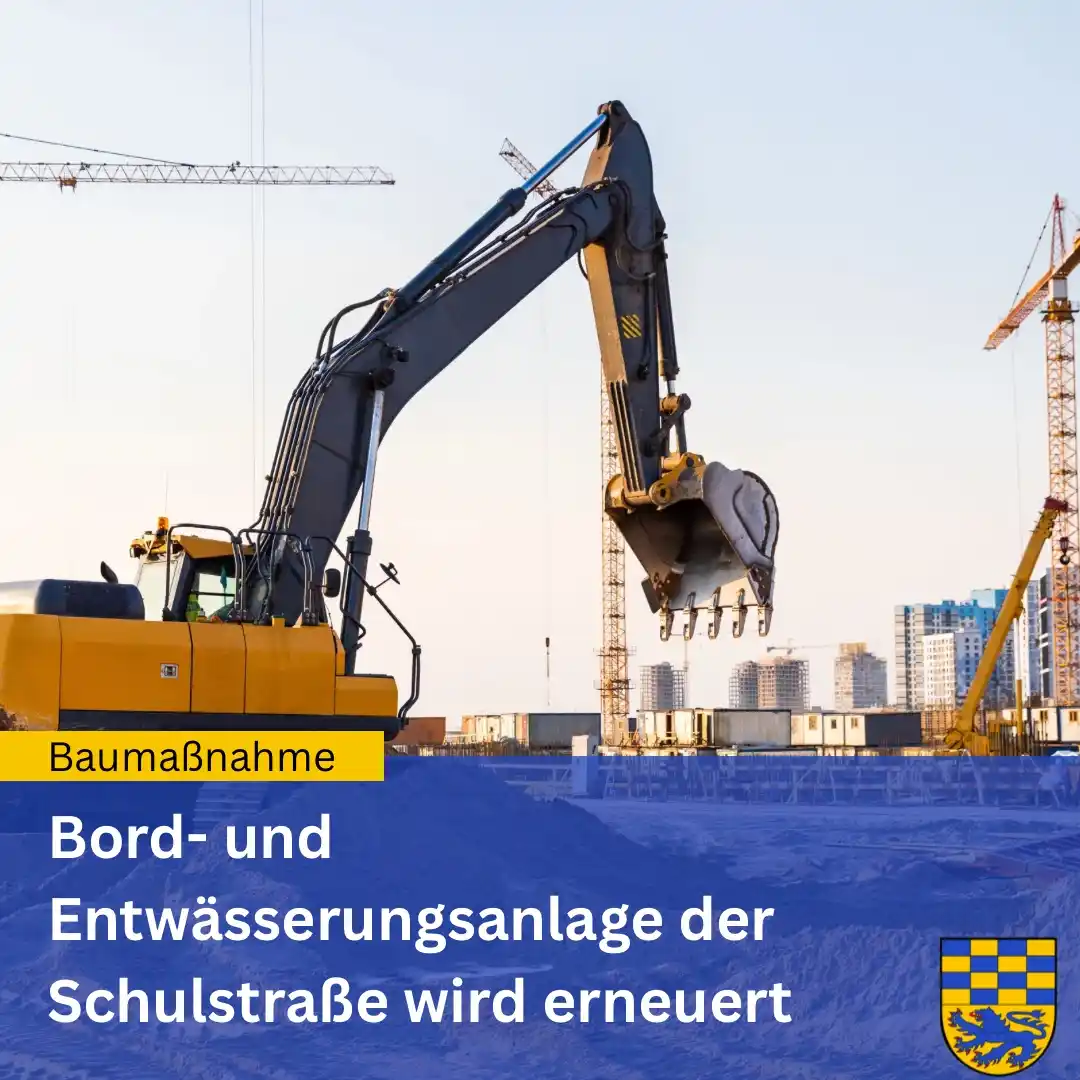 Image from Samtgemeinde Velpke: Baumaßnahmen in der Schulstraße für den 10.06.2025 ist seitens der Fir...