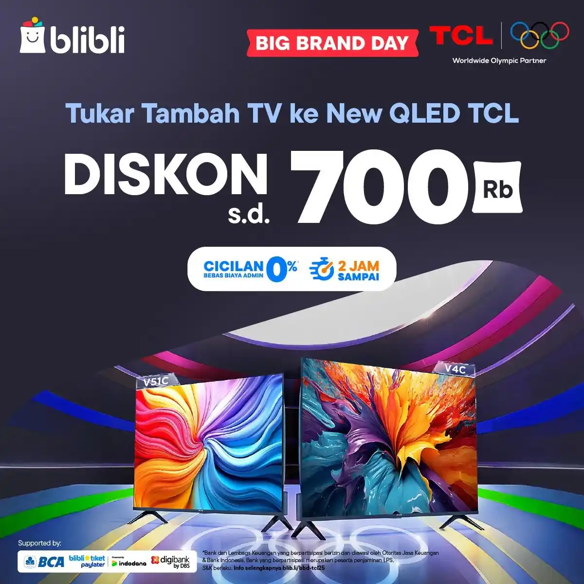 Image from Blibli Affiliate Official: *BIG BRAND DAY TCL! KOMISI HINGGA 100RIBU😱🎉* TCL 32inch Ultimate 2...