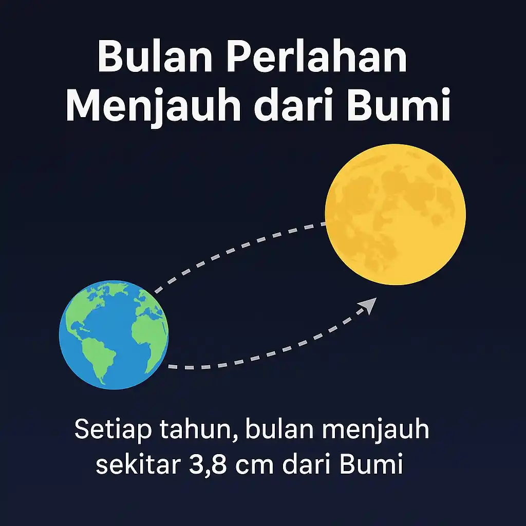 Image from belajar fakta & misteri dunia: 🌕 Bulan Menjauh dari Bumi, Sedikit Demi Sedikit… Tapi Efeknya Gila! S...
