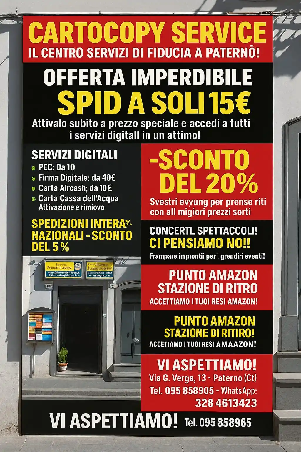 Image from 95047.it: CARTOCOPY SERVICE – IL TUO CENTRO SERVIZI DI FIDUCIA A PATERNÒ 📍 Via ...