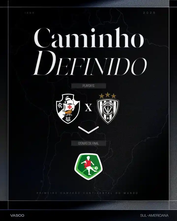 Image from UOL | Vasco Agora: *CONFRONTO DEFINIDO* O Vasco enfrenta Independiente del Valle nos pla...