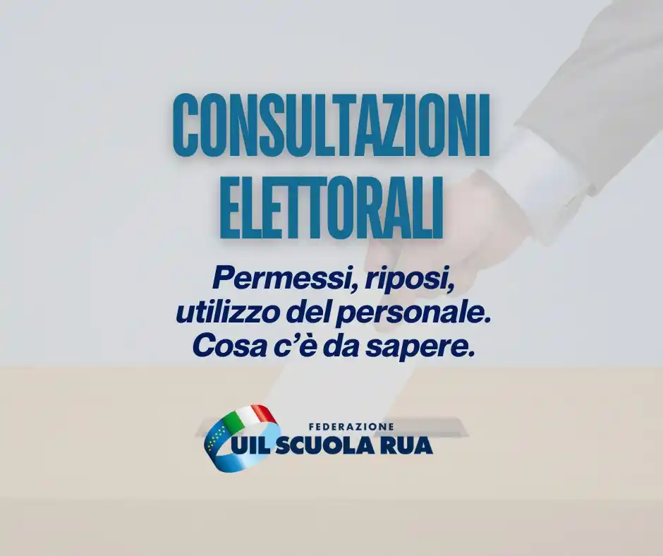 Image from UilScuolaRuaCremona: 🔵 *Consultazioni elettorali, scuole con seggio: permessi riposi e uti...