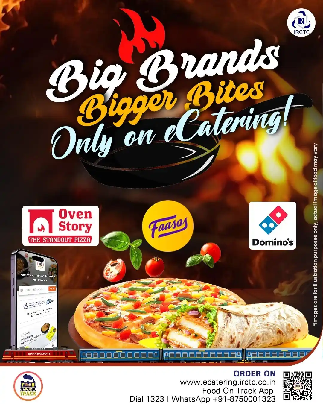 Image from IRCTC Official: Craving your favourite food while traveling? With eCatering, enjoy del...